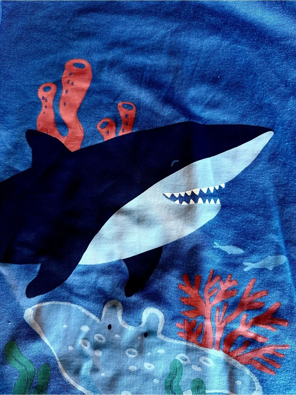 Carter's Light Blue Short Sleeve Tee with Ocean Graphic